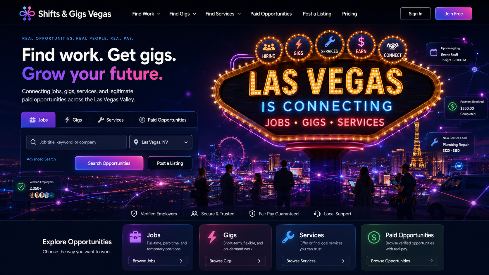 Las Vegas opportunity marketplace